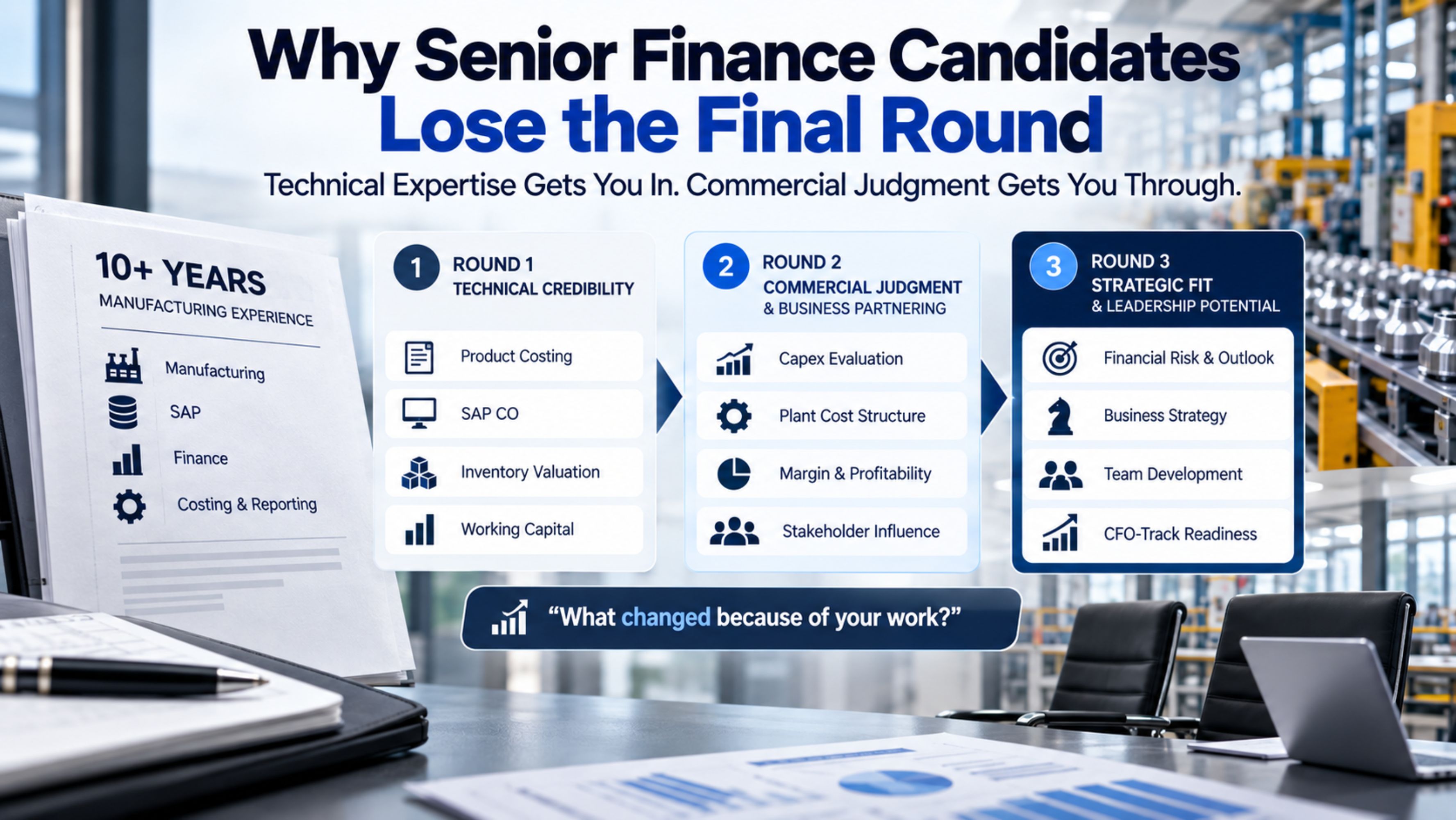 How to Clear Senior Manufacturing Finance Interviews in India