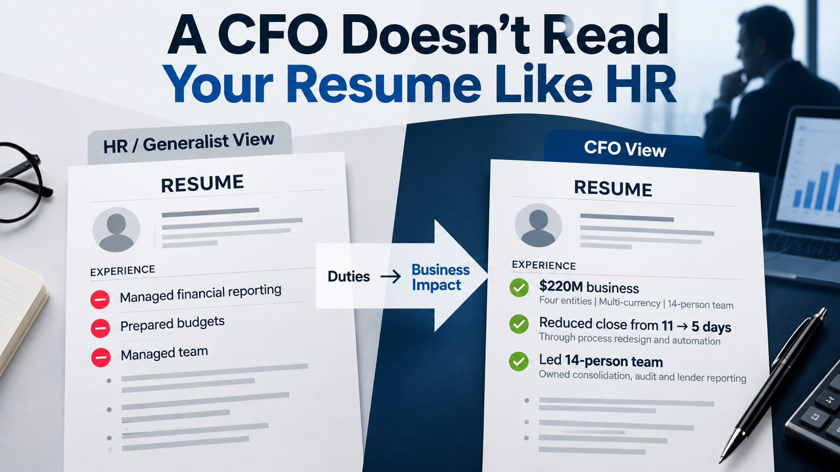 What CFOs Look for in a Finance Professional's Resume